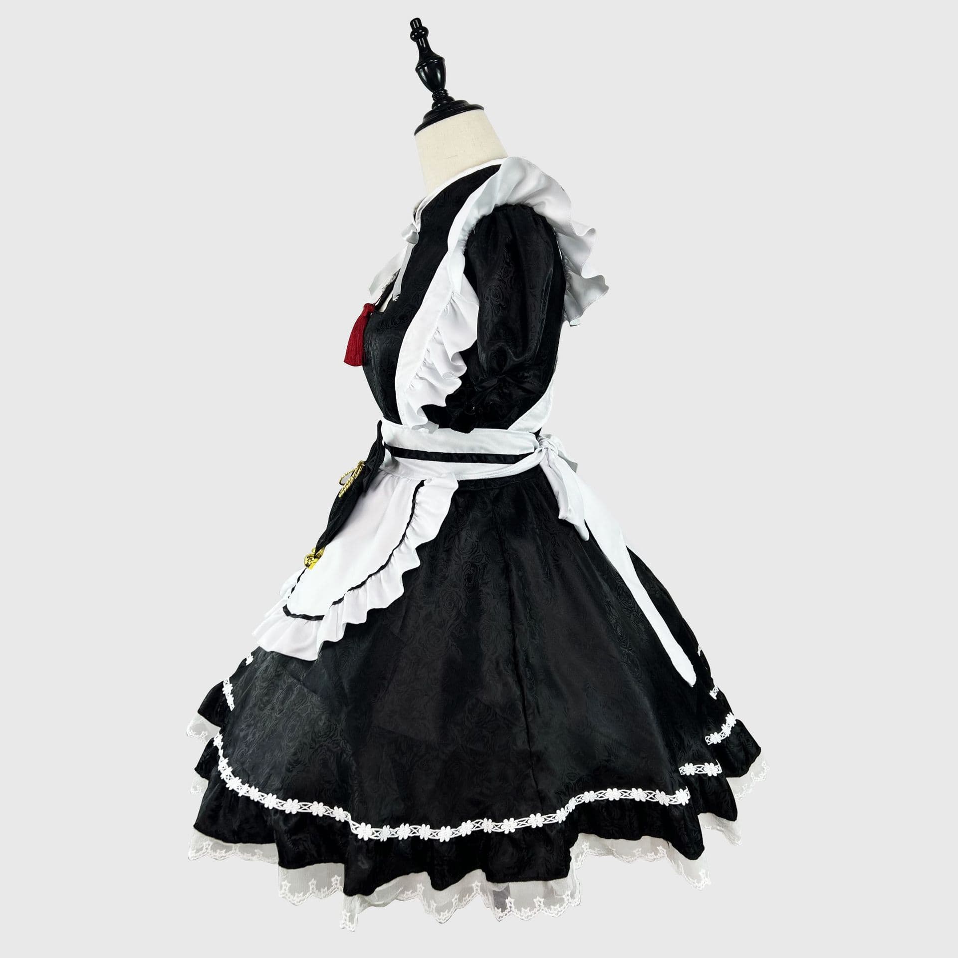 チャイナ服 メイド風ゴシック調ワンピース