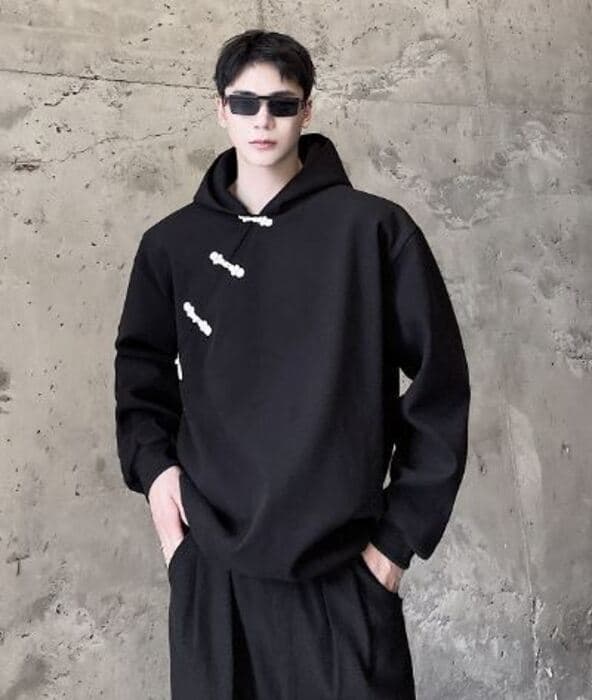 チャイナ服 シルエット カッコいい シンプル チャイナパーカー