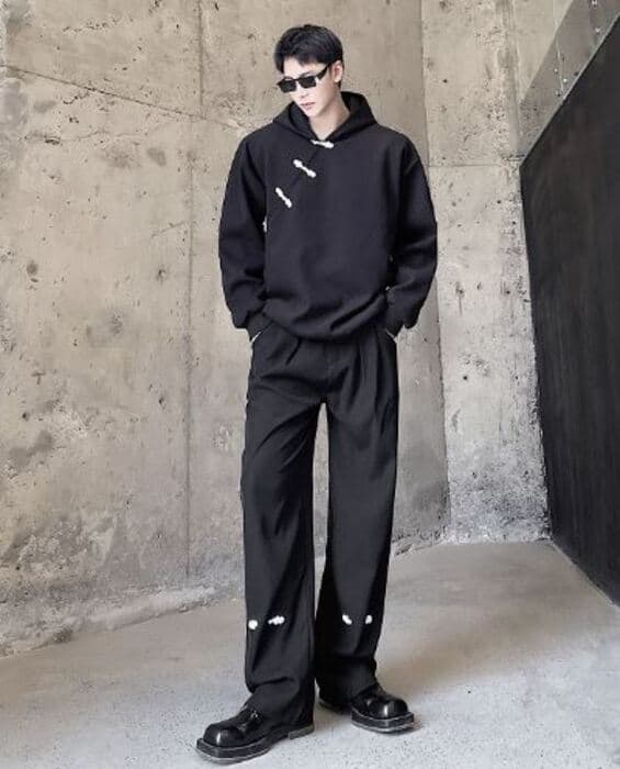 チャイナ服 シルエット カッコいい シンプル チャイナパーカー