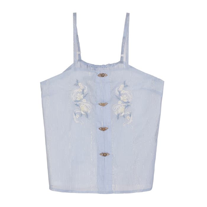 中華ロリータ　ペールブルースプリンググラデーションセットアップ