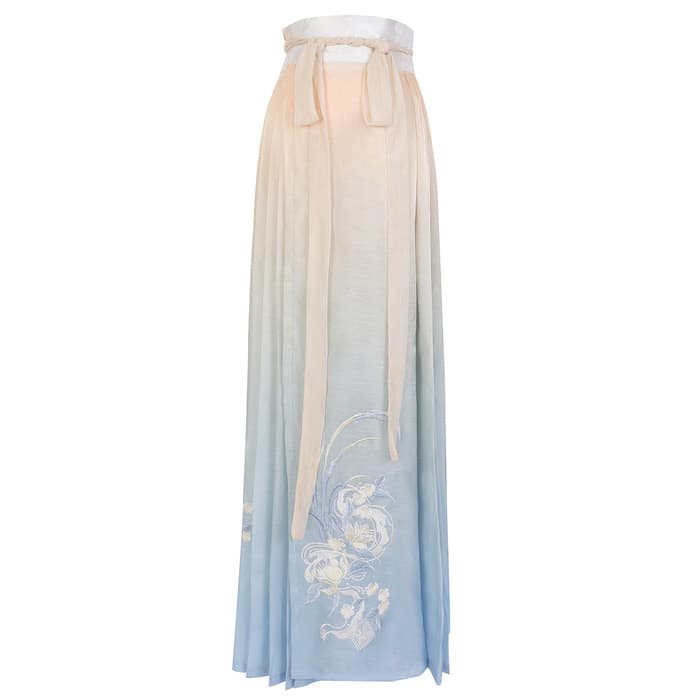 中華ロリータ　ペールブルースプリンググラデーションセットアップ