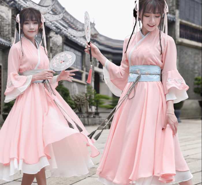 チャイナ服 クロスネックスカート チャイナワンピース 
