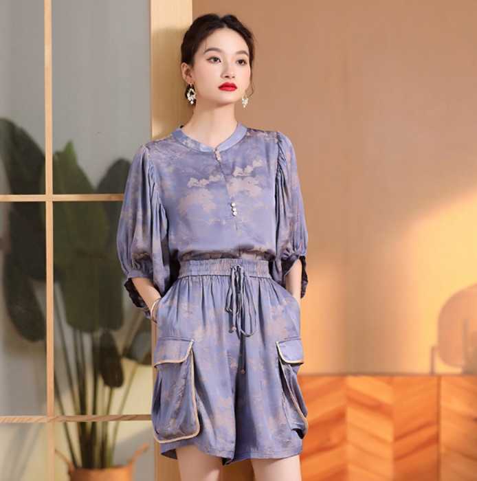 チャイナ服 ビッグ ポケット チャイナセットアップ