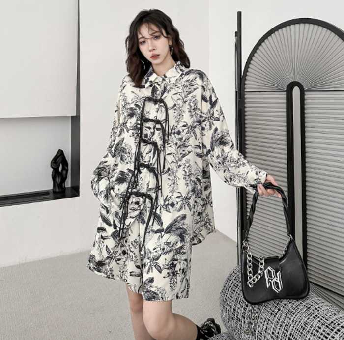 チャイナ服 ビッグシルエット チャイナセットアップ