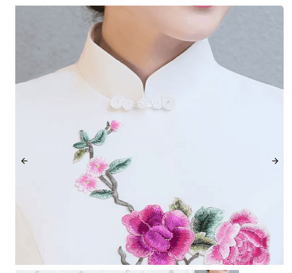 花刺繍入りグラデーション裾ケープ付きロングドレス