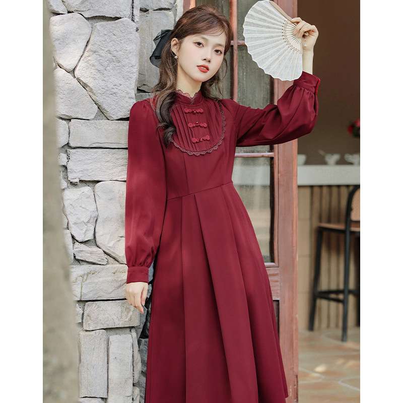 チャイナ服 クラシカルチャイナスリーブワンピース