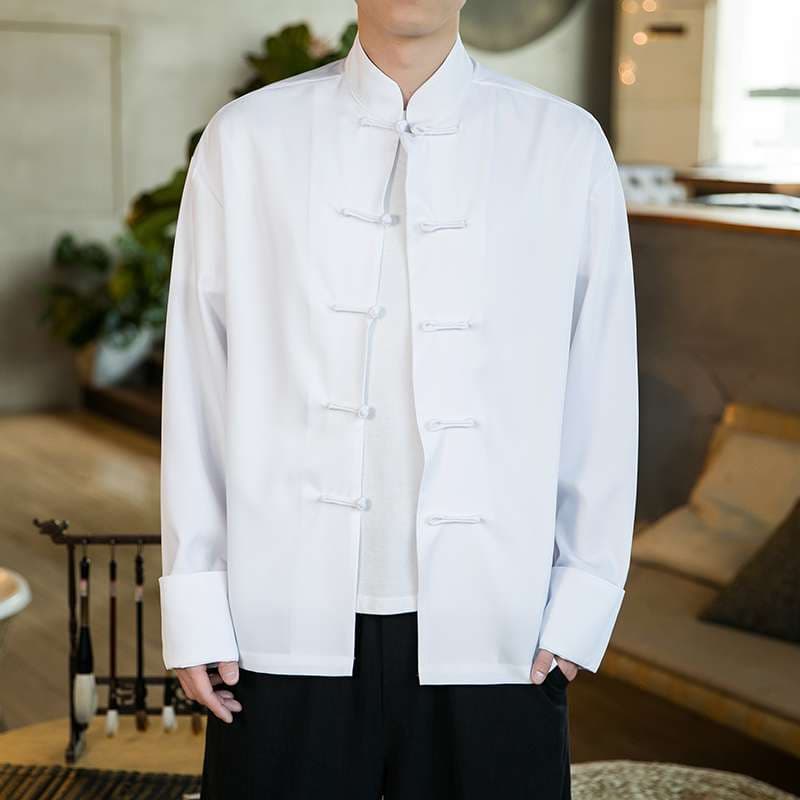 チャイナ服  伝統的なチャイナ風シャツ