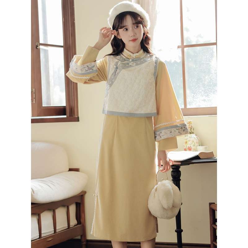 チャイナ服 チャイナ風レトロセットアップ