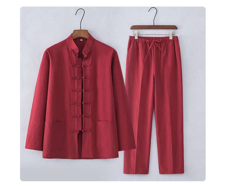 チャイナ服  中国風デザイン リラックスウェア上下セット