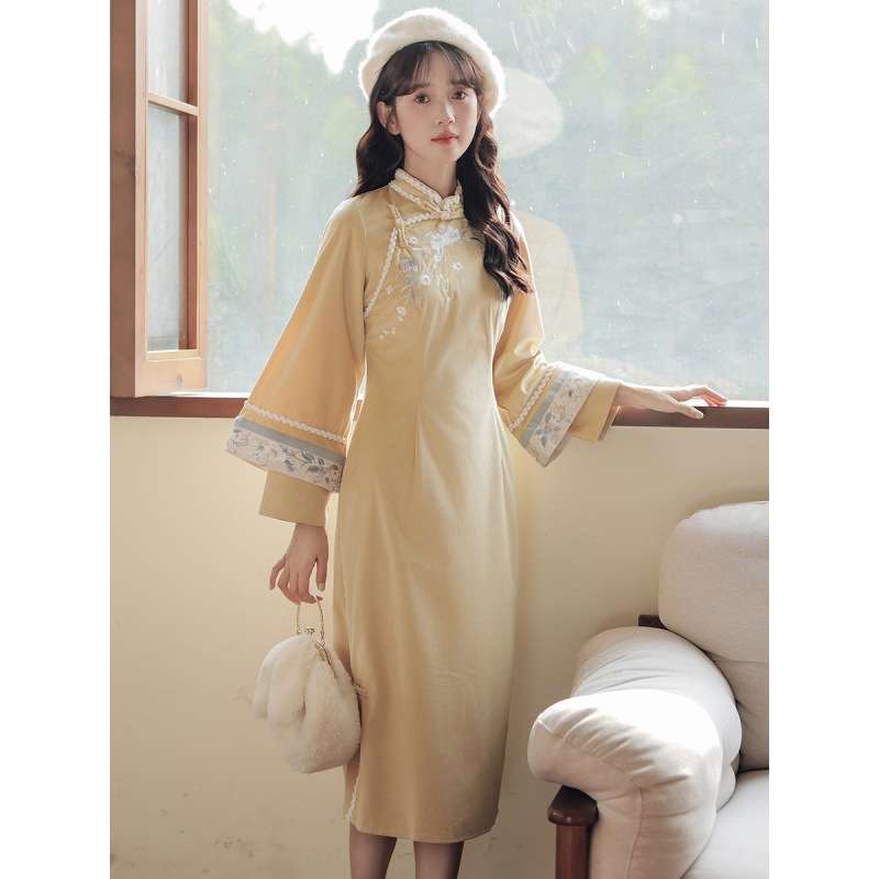 チャイナ服 チャイナ風レトロセットアップ