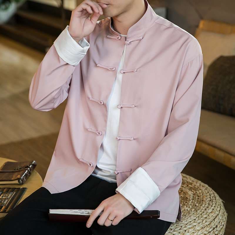 チャイナ服  伝統的なチャイナ風シャツ