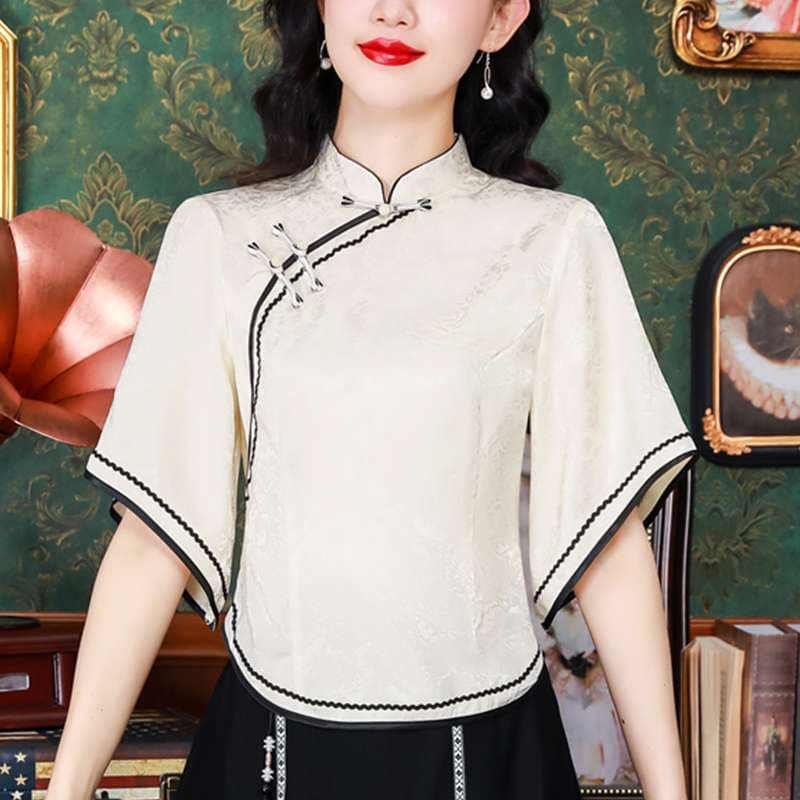 チャイナ服  クラシックチャイナトップス