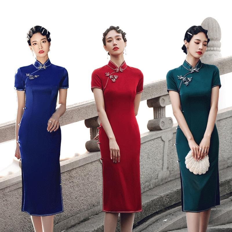 チャイナ服 優雅な東洋風チャイナドレス