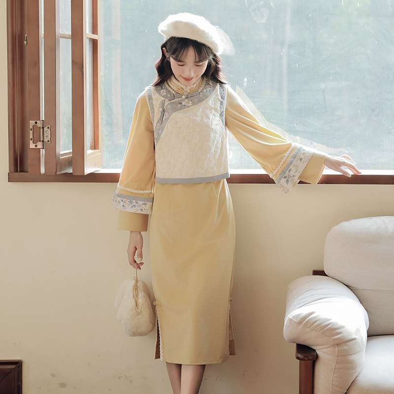 チャイナ服 チャイナ風レトロセットアップ