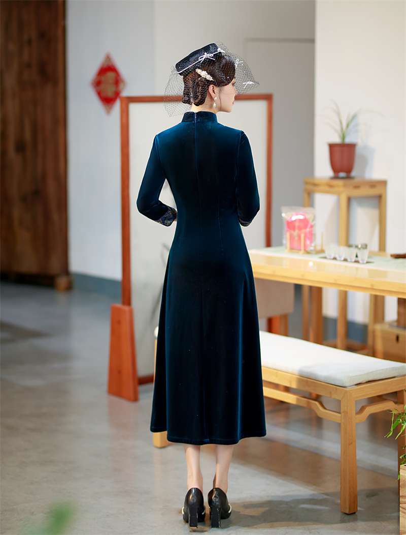 チャイナ服 優雅なチャイナ風ワンピース