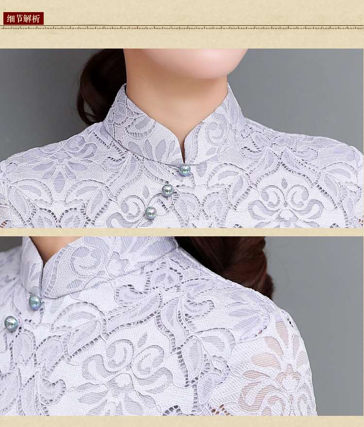 チャイナ服 優雅な花柄チャイナドレス