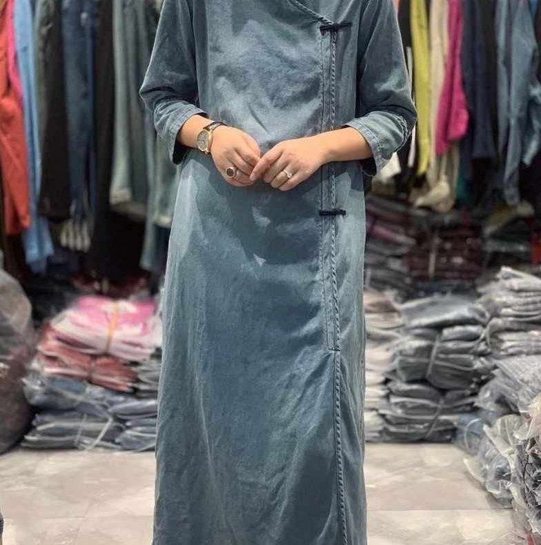 チャイナ服  チャイナ風デザインロングワンピース