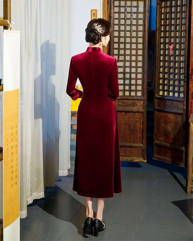 チャイナ服 優雅なチャイナ風ワンピース