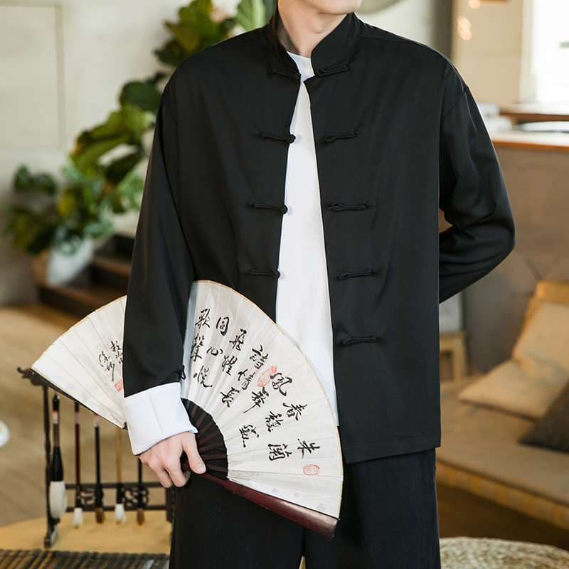 チャイナ服  伝統的なチャイナ風シャツ
