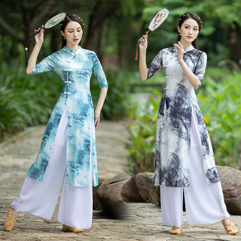 チャイナ服  エレガント チャイナドレス アオザイ