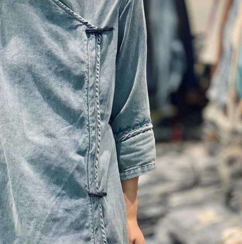 チャイナ服  チャイナ風デザインロングワンピース