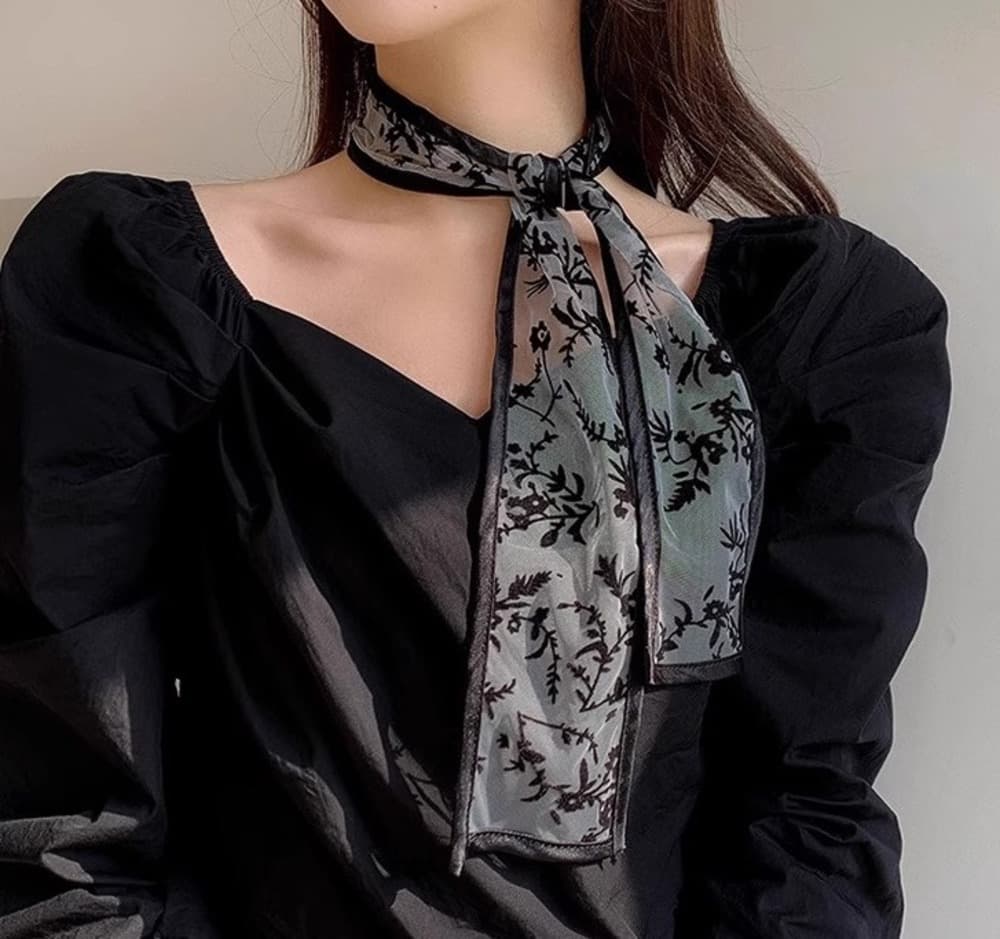 チャイナ服 ロングリボン風ヘアピン