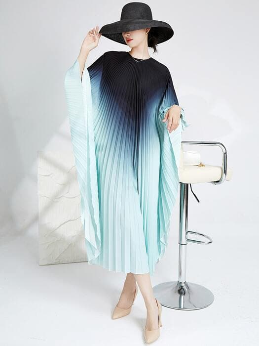 チャイナ服 プリーツワンピース チャイナワンピース