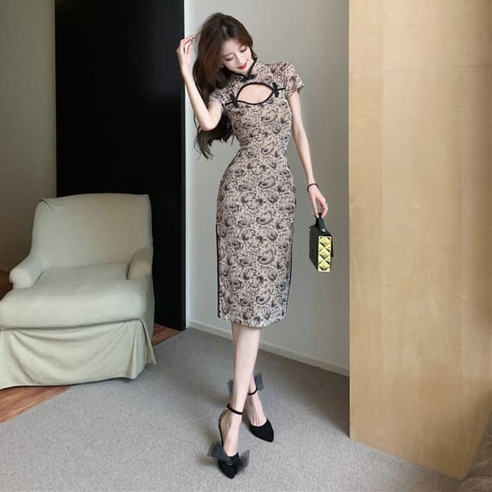 チャイナ服 ペイズリー チャイナドレス