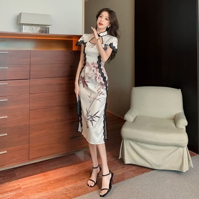 チャイナ服 サイド レース チャイナドレス