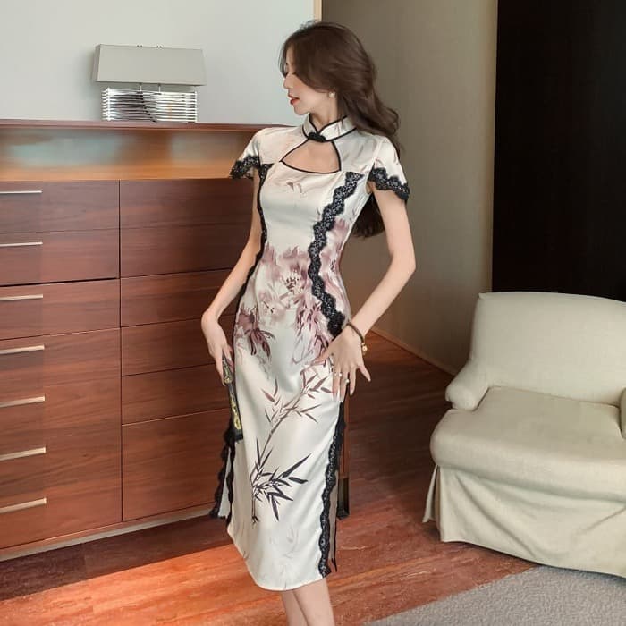 チャイナ服 サイド レース チャイナドレス