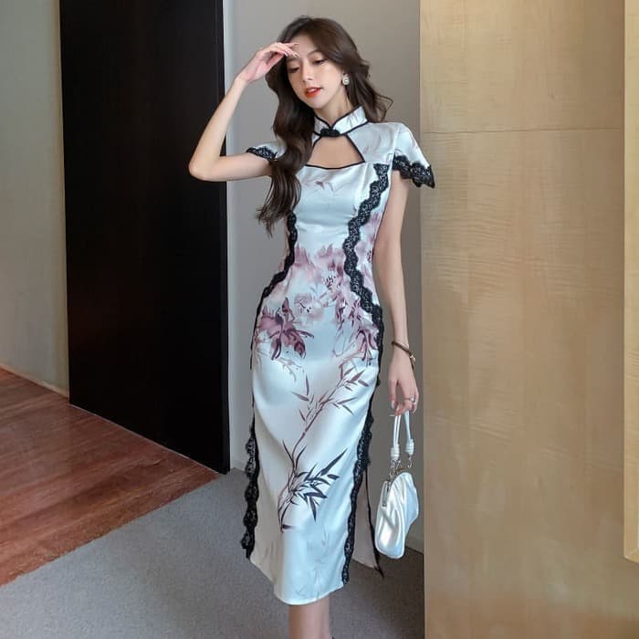 チャイナ服 サイド レース チャイナドレス