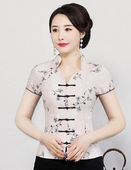 チャイナ服 ライフスタイル 半袖 チャイナジャケット