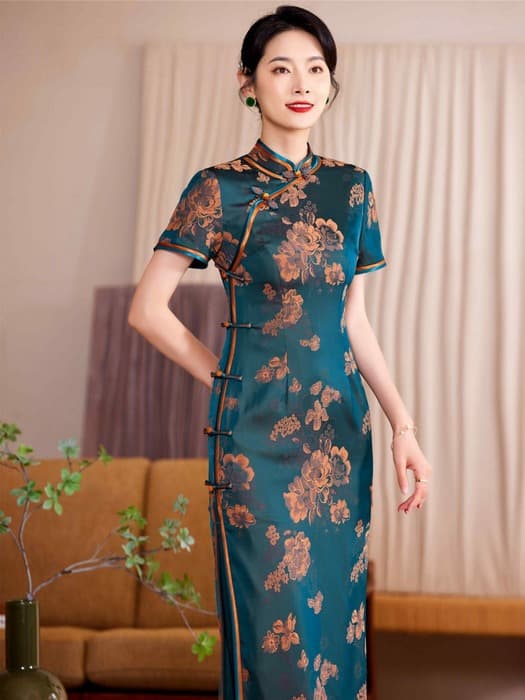 チャイナ服 エクセレント カラー チャイナドレス