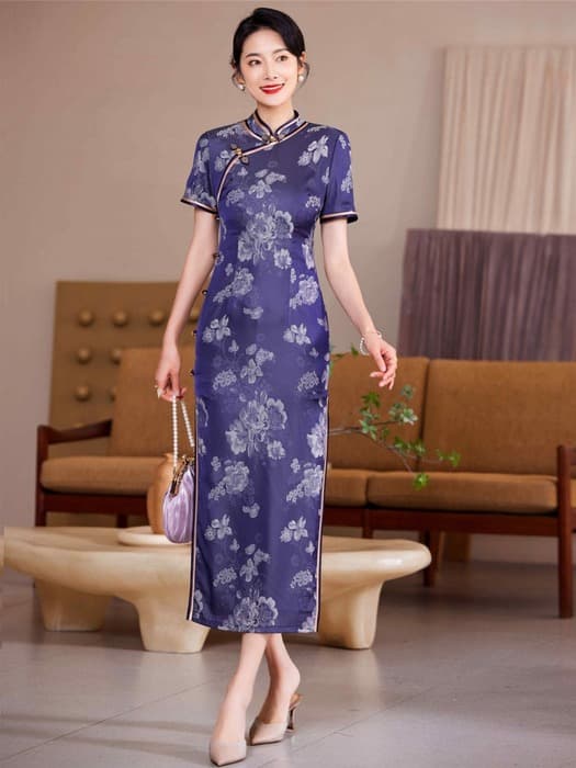 チャイナ服 エクセレント カラー チャイナドレス