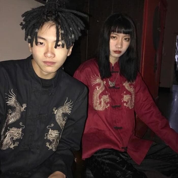 チャイナ服 ペアルック チャイナシャツ
