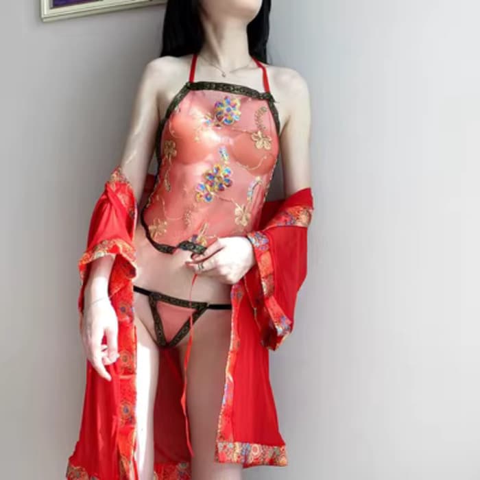 チャイナ服 シースルー セクシー チャイナセットアップ