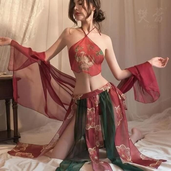チャイナ服 レッド チャイナセットアップ
