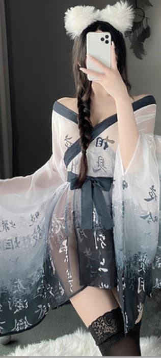 チャイナ服 シースルーチャイナシャツ