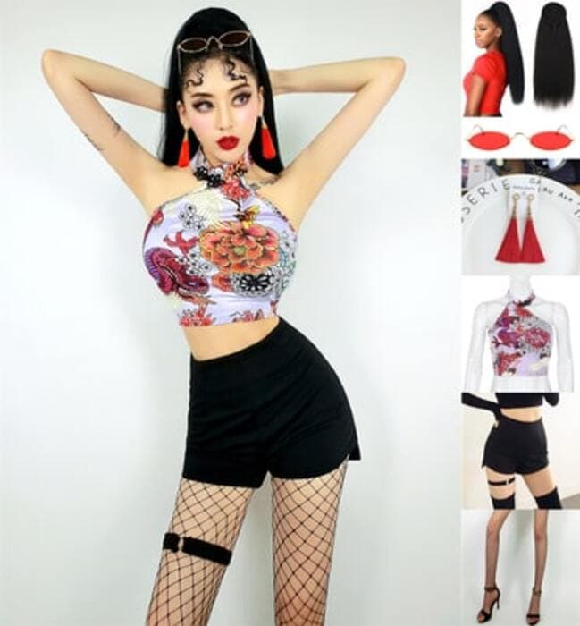 チャイナ服 トップス ショートパンツ チャイナ コスプレセット チャイナセットアップ