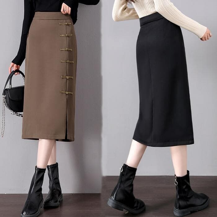 チャイナ服 オフィスカジュアルチャイナスカート