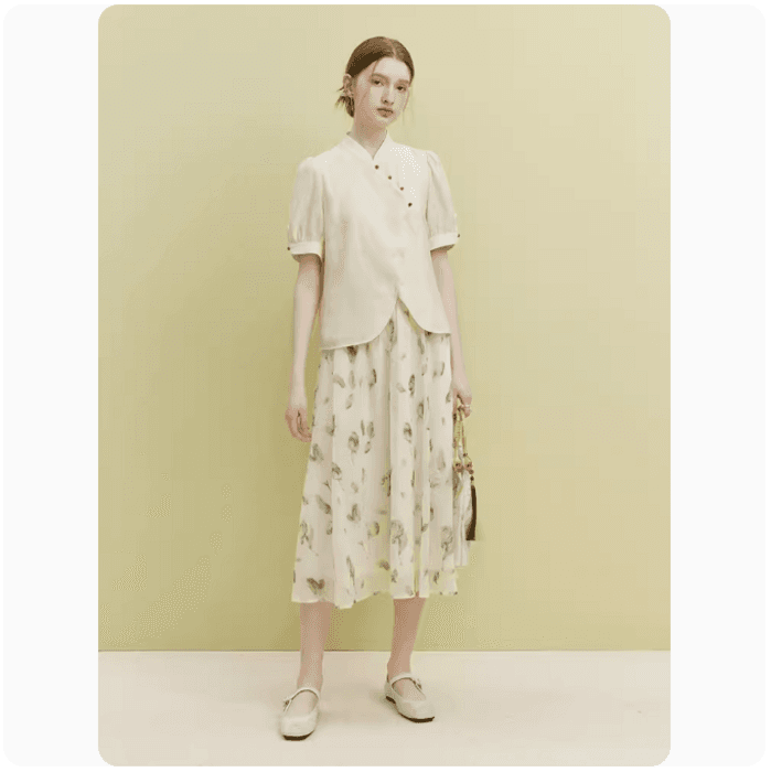 チャイナ服 シンプルチャイナシャツ