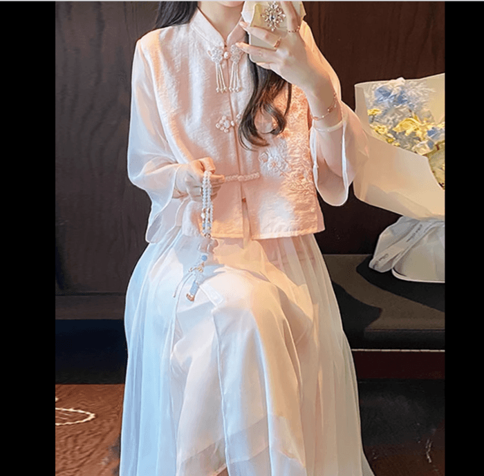 チャイナシャツ フロッグボタン 可愛い系