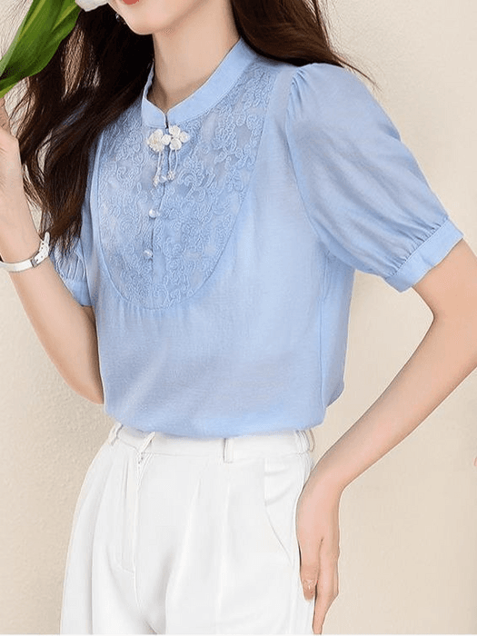 チャイナ服 サマースタイル チャイナブラウス