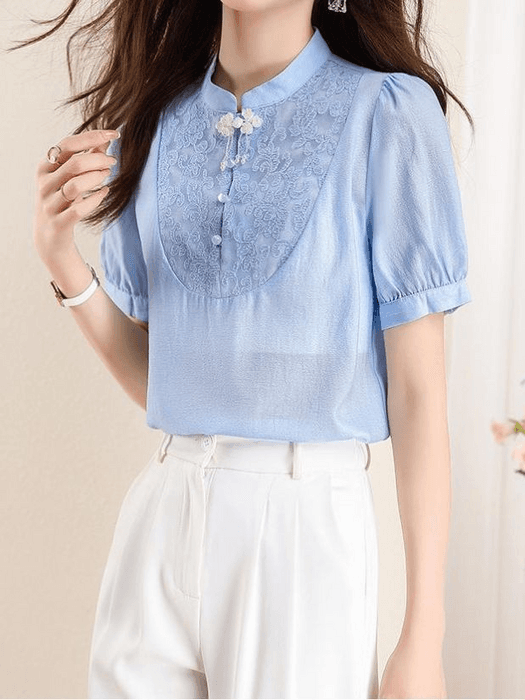 チャイナ服 サマースタイル チャイナブラウス