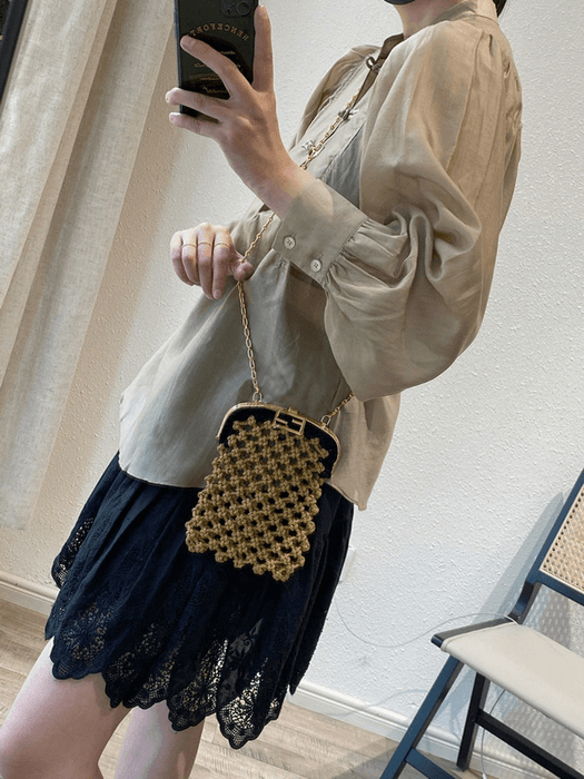 チャイナ服 ボリュームのある袖が可愛いチャイナブラウス