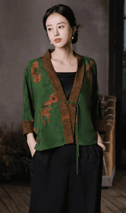 チャイナ服 フィッシュテールが大人っぽいチャイナジャケット