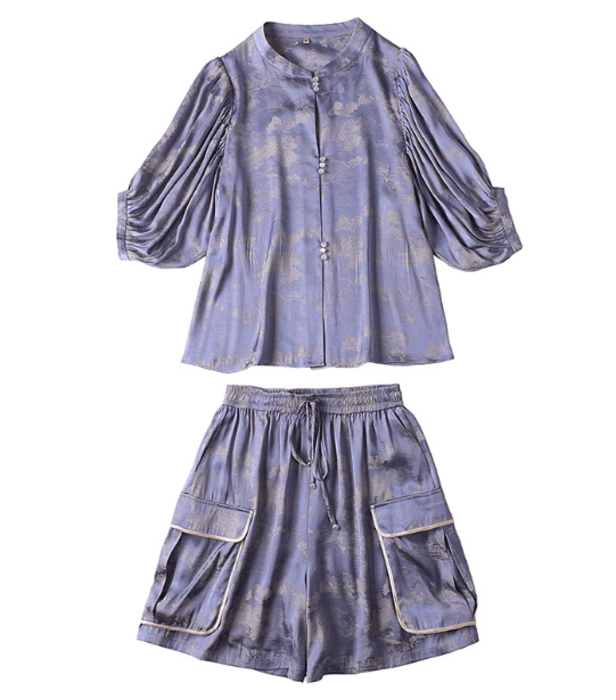 チャイナ服 ビッグ ポケット チャイナセットアップ