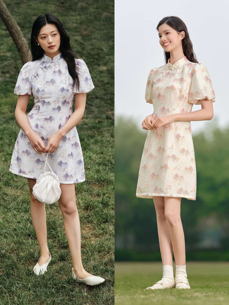 チャイナ服 フレッシュ ミニ ワンピース