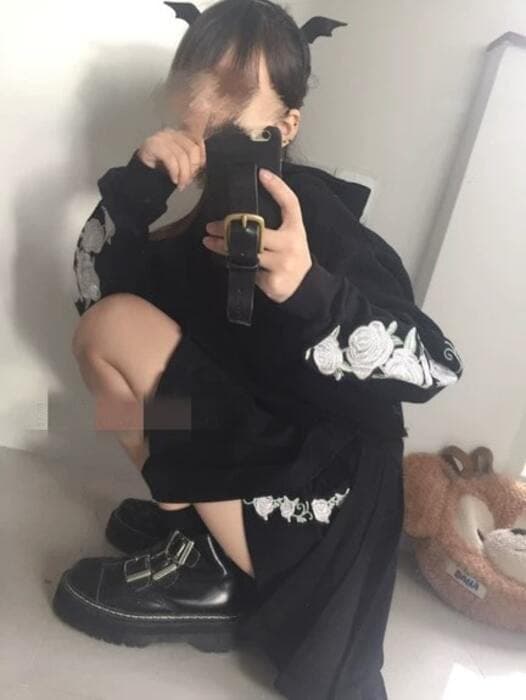チャイナ服 ローズデザイン チャイナ パーカー