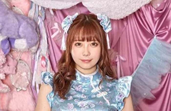 チャイナ服 メイド風 ブルーチャイナドレス